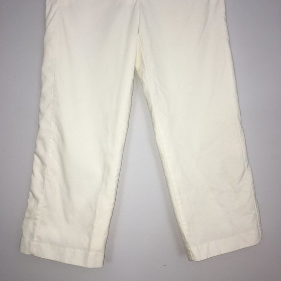 Tommy Hilfiger Womens 2 Pants White Mid-Calf Career Cropped 100% Cotton Capri - Picture 3 of 11